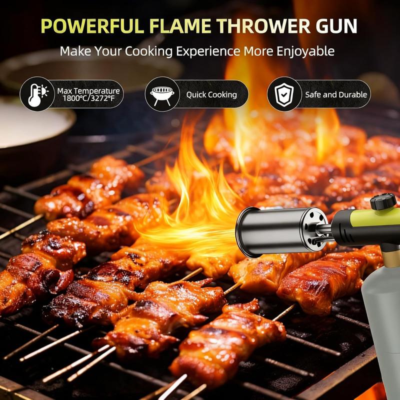 FlamePro Torch – Krachtige gasbrander voor BBQ, koken en buitengebruik