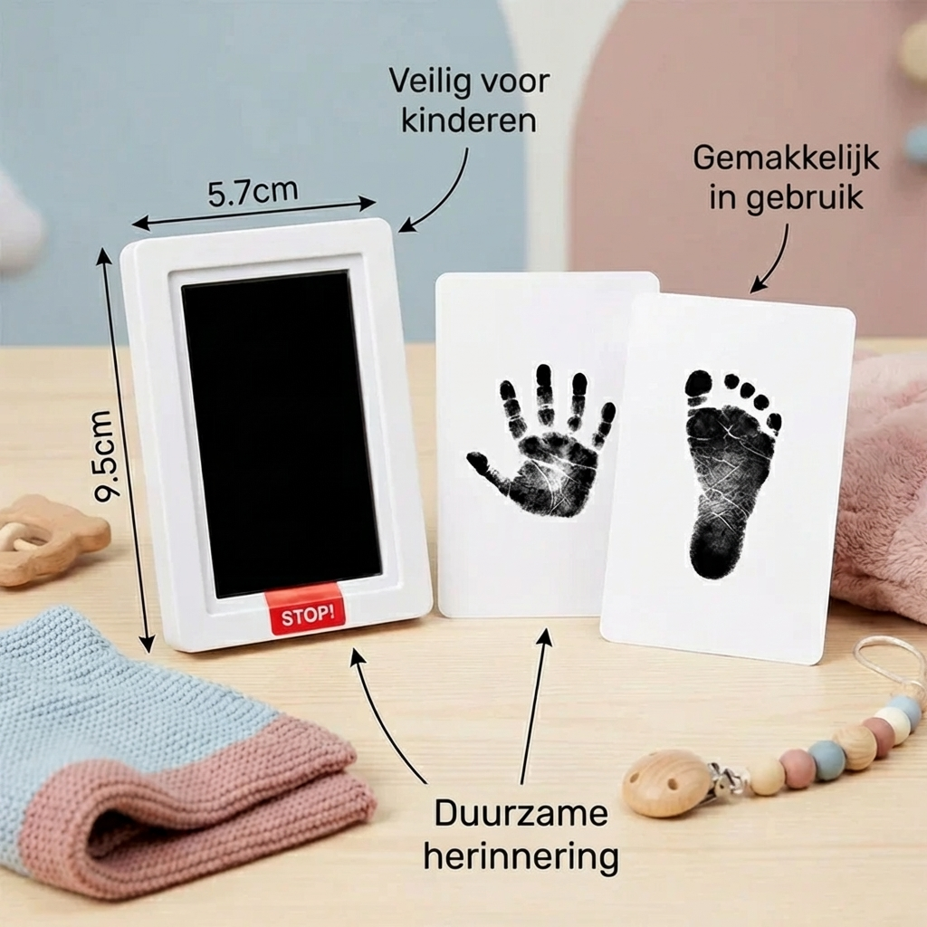 Set voor hand- en voetafdruk van je baby – een blijvende herinnering voor de allerkleinsten