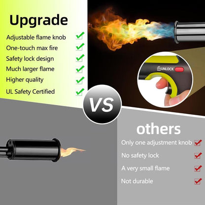 FlamePro Torch – Krachtige gasbrander voor BBQ, koken en buitengebruik