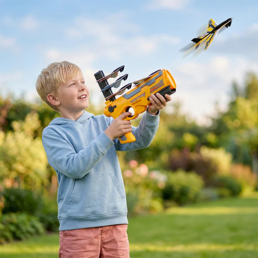 Kinder vliegtuiglauncher – buitenspeelgoed om te vliegen
