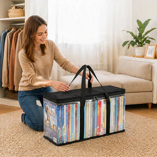 🔥 Tijdelijke aanbieding – 49% korting 📦 Grote, extra stevige transparante opbergtas van dik kunststof, ideaal voor kleding, verhuizingen en netjes opbergen