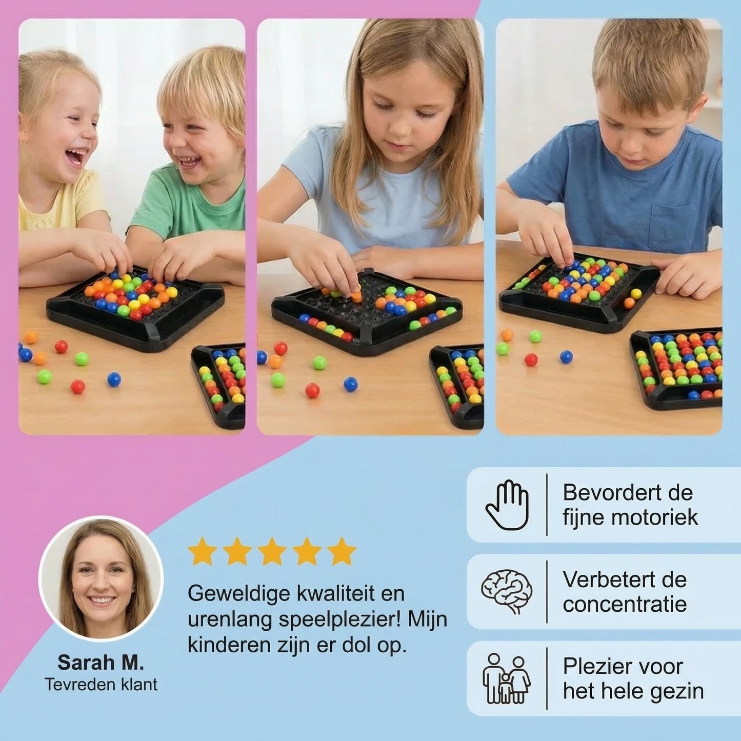Kleuren Match logicaspel – interactief denkspel met ballen voor kinderen & volwassenen