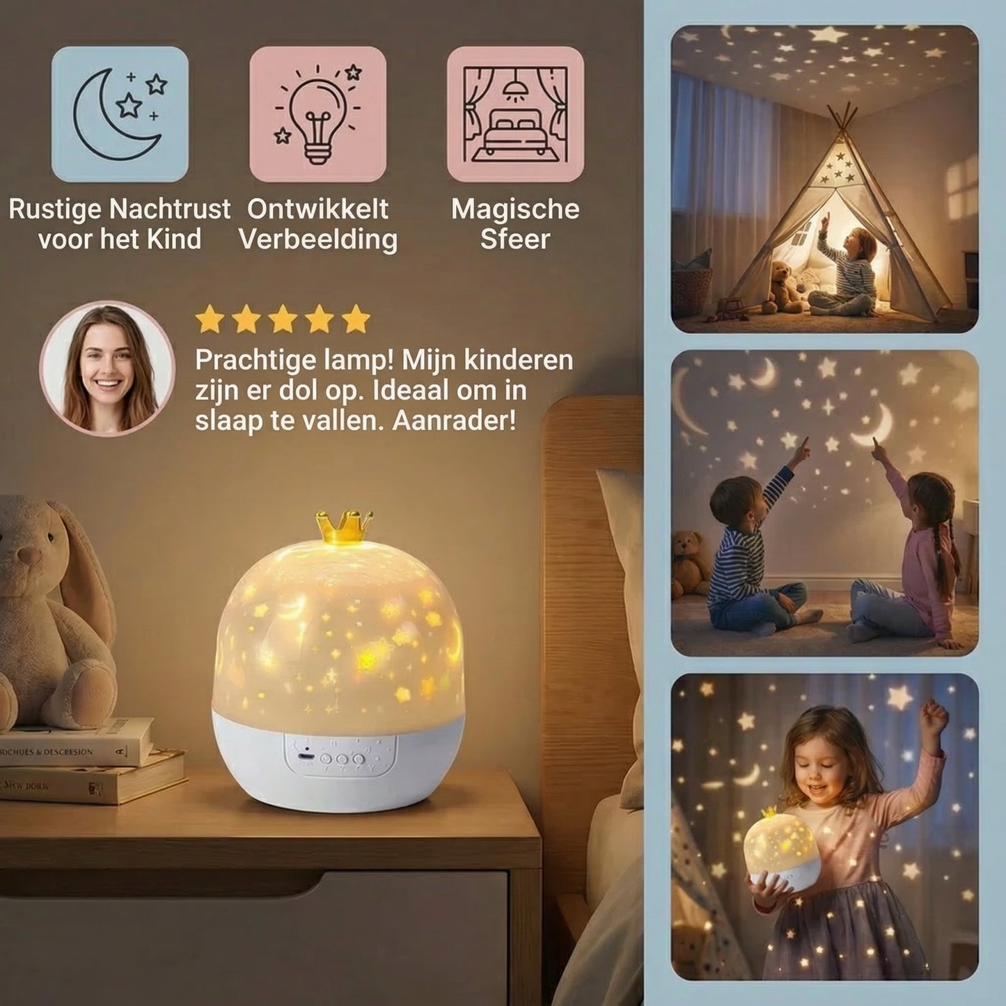 Nachtelijke hemel projector │ Magische LED-lamp met effecten