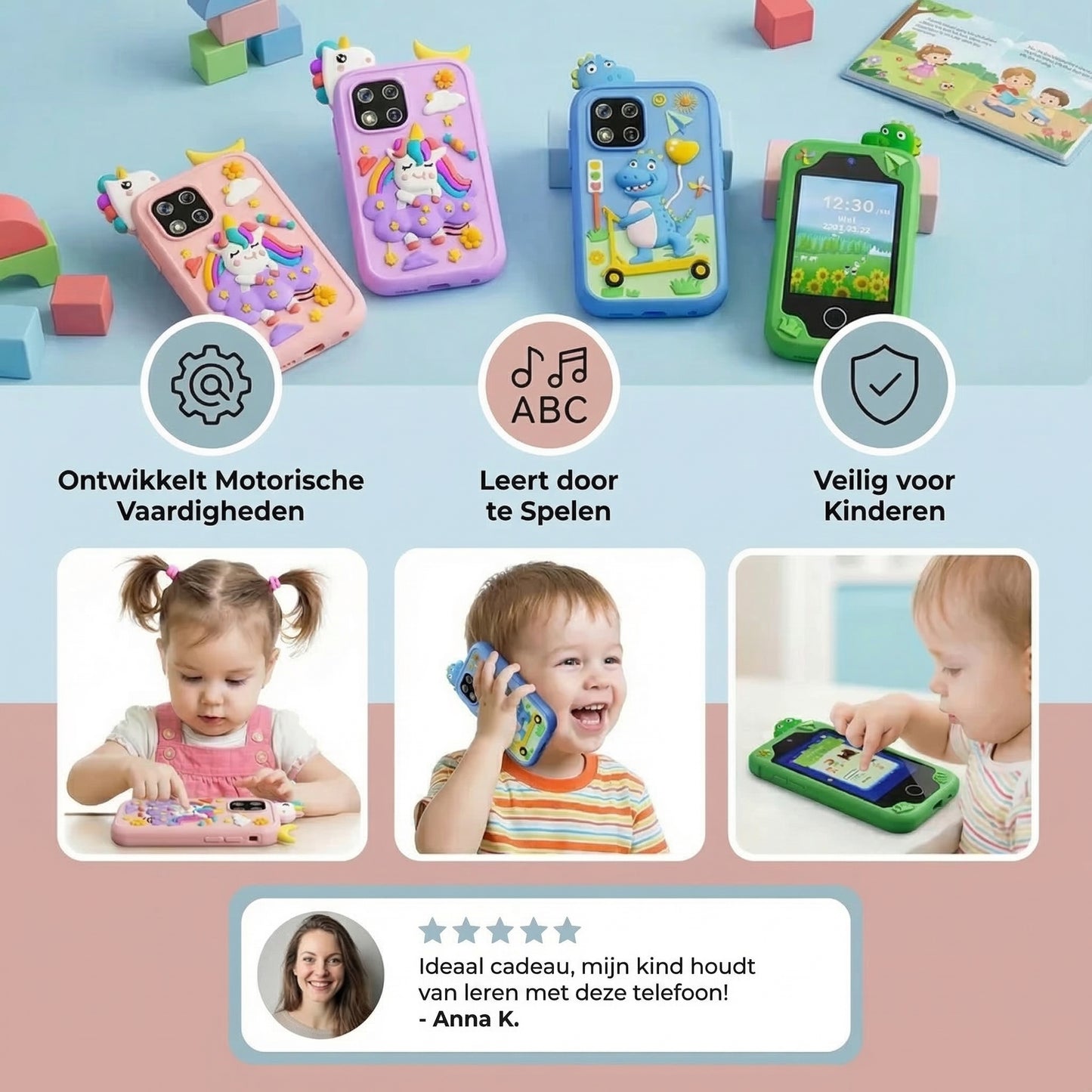Educatieve speelgoed-smartphone voor kinderen