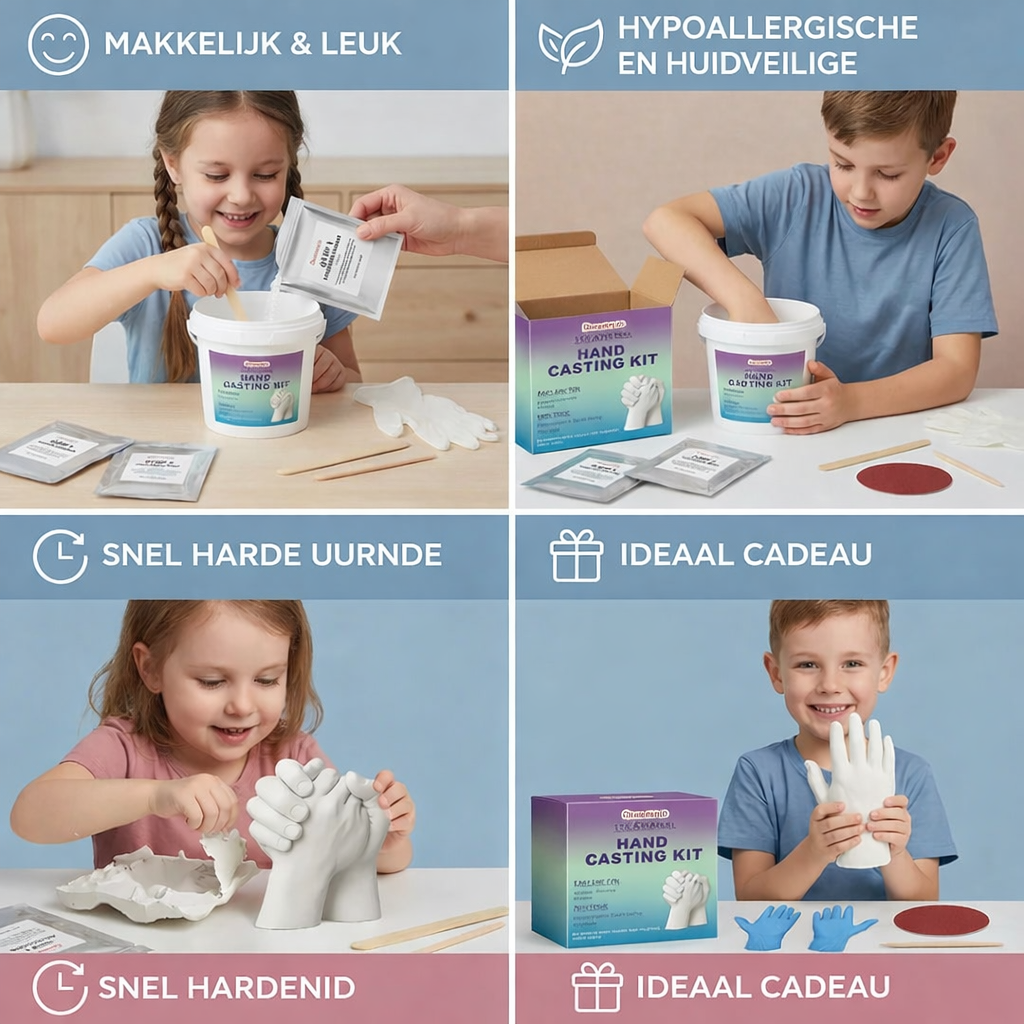 3D Handafdruk Gipsset voor Families en Koppels