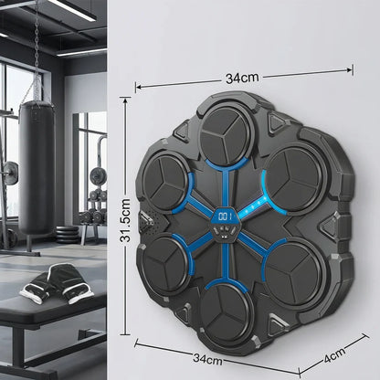 Bluetooth muziek bokstrainer voor de muur – Interactief bokstarget met licht & geluid