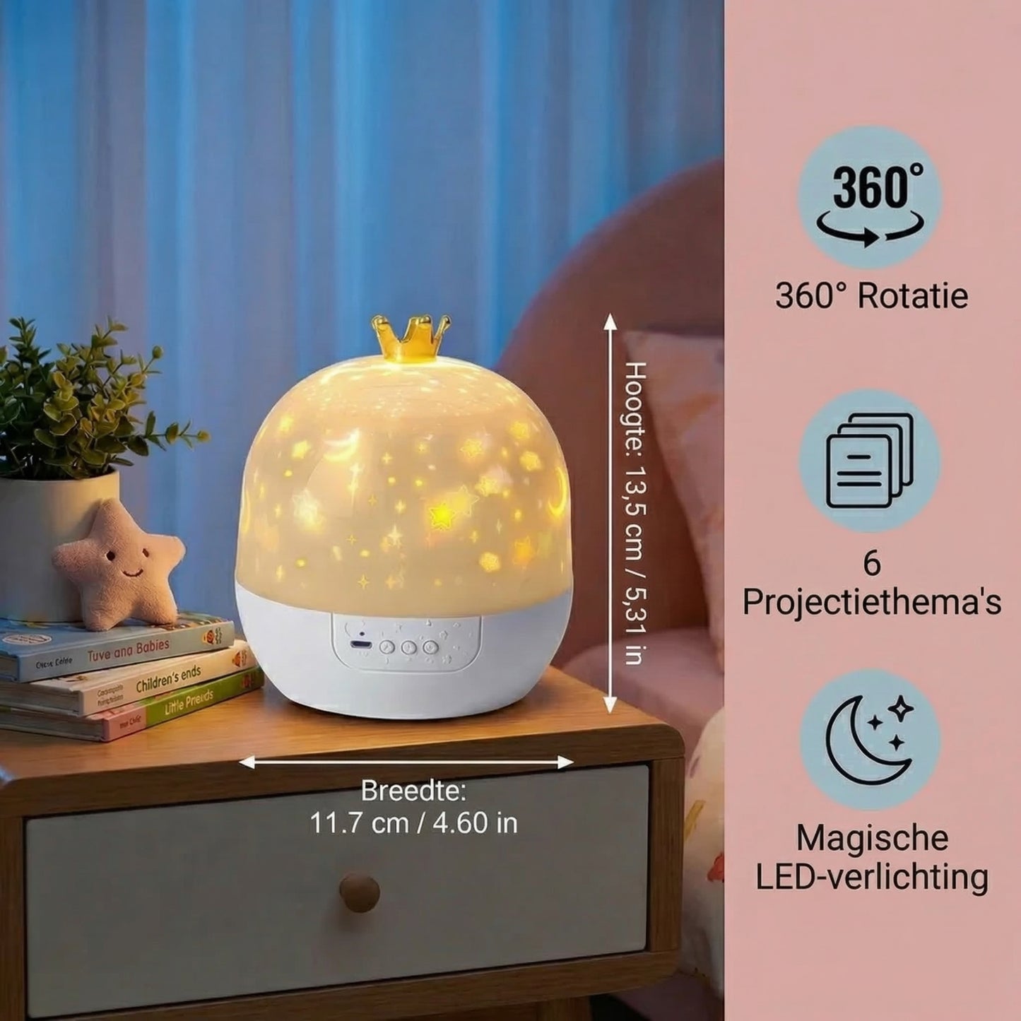 Nachtelijke hemel projector │ Magische LED-lamp met effecten