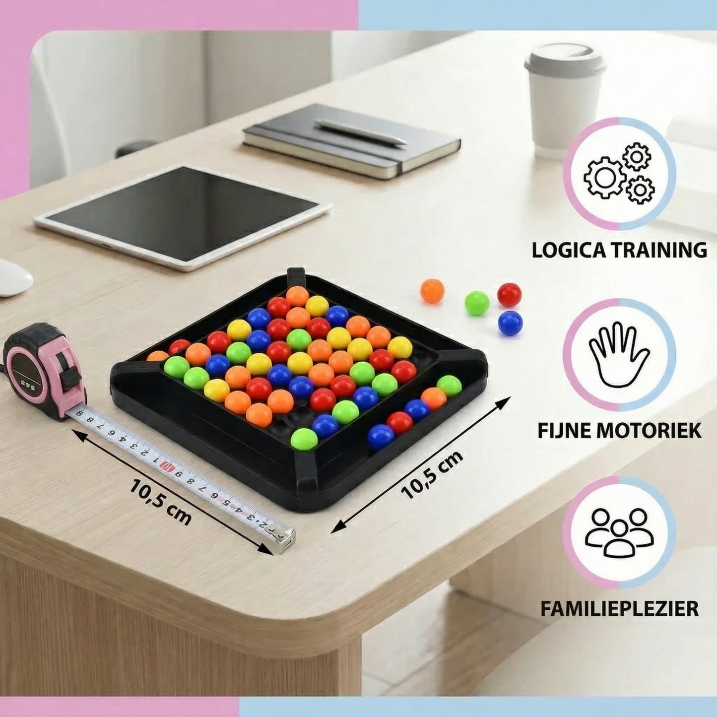 Kleuren Match logicaspel – interactief denkspel met ballen voor kinderen & volwassenen