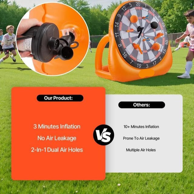 Opblaasbaar Voetbal Dartbord – Groot Tuinspel