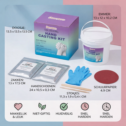 3D Handafdruk Gipsset voor Families en Koppels