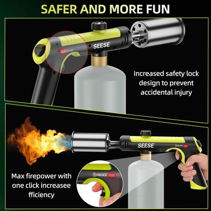 FlamePro Torch – Krachtige gasbrander voor BBQ, koken en buitengebruik