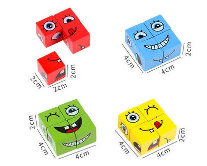 5D Puzzel met Verwisselbare Gezichtjes – Interactief Familiespel