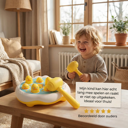Interactief hamerspel – Stimuleert reactie, focus en houdt kinderen lang bezig