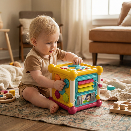 BusyCube – Interactieve activiteitenkubus voor baby’s