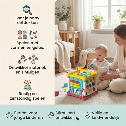 BusyCube – Interactieve activiteitenkubus voor baby’s