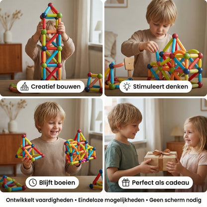 Magnetische 3D-constructieset – Creatief en educatief bouwspeelgoed voor kinderen