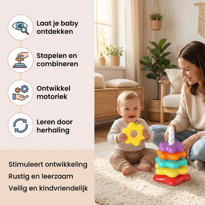 Montessori stapeltoren voor baby’s