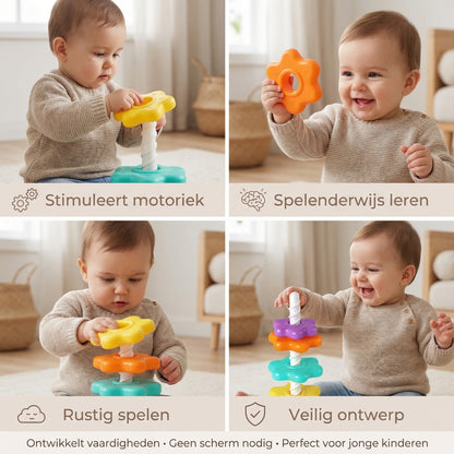 Montessori stapeltoren voor baby’s
