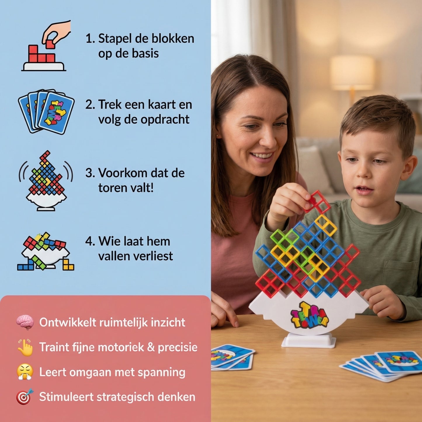 Tetra Tower balansspel voor het hele gezin