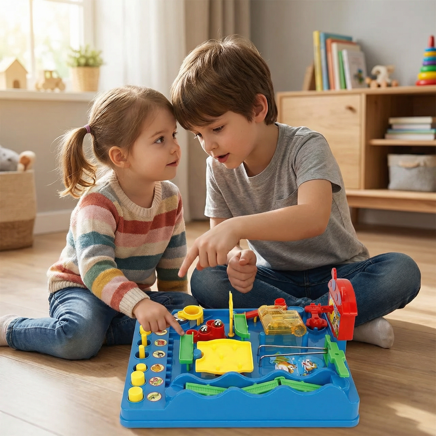 Avonturenparcoursspel met hindernissen voor kinderen vanaf 3 jaar