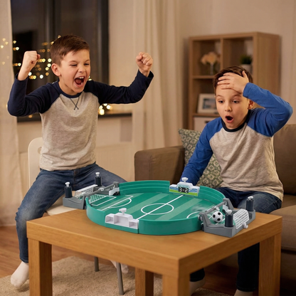 Tafelvoetbalspel met digitale scoreteller voor kinderen en families