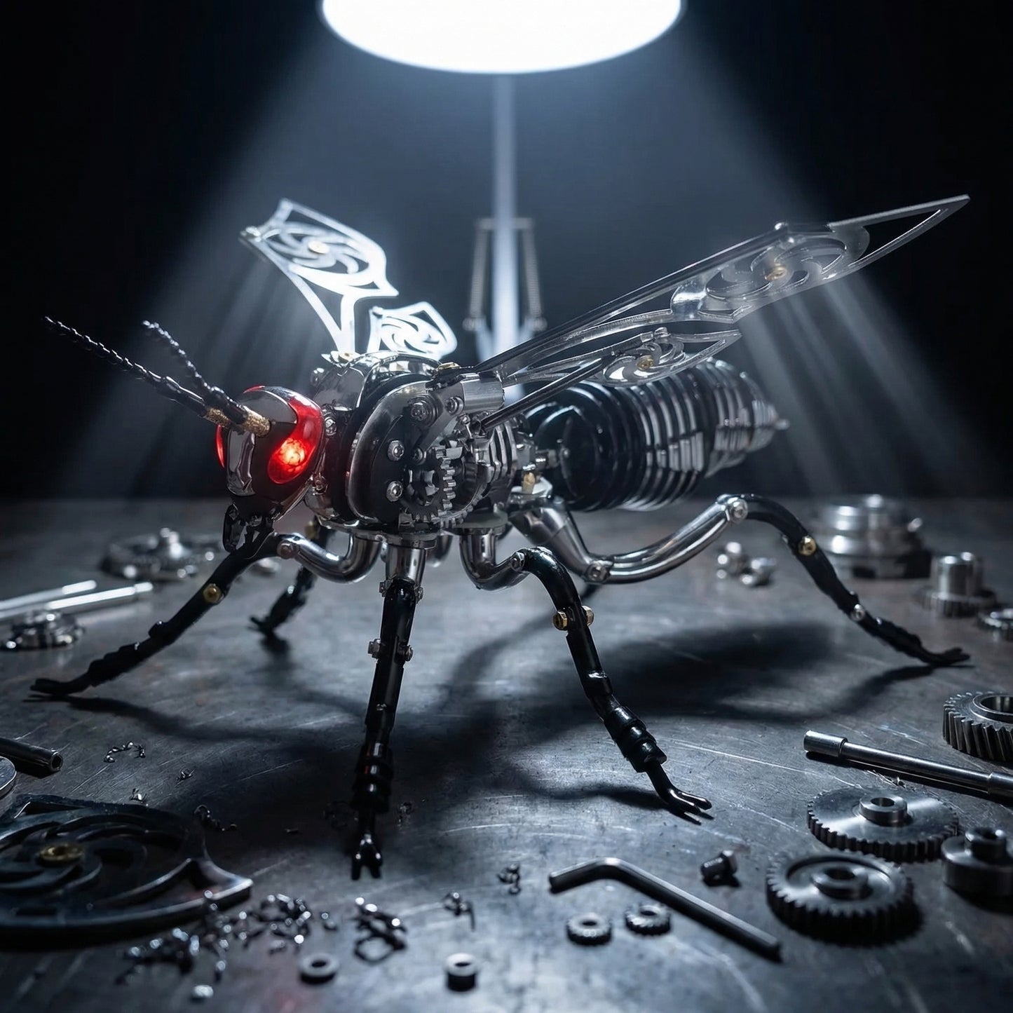 Mech-Wasp 3D-metalen bouwpakket met 150+ roestvrijstalen onderdelen