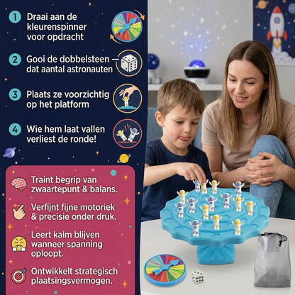 Balance Spaceman spel – interactief speelgoed voor ouder en kind