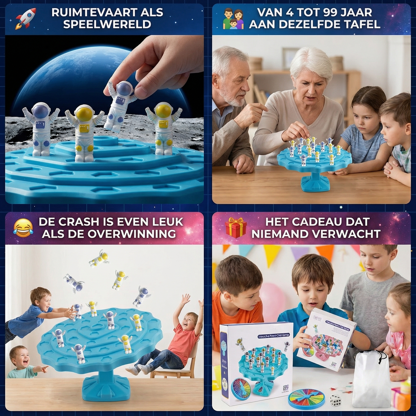 Balance Spaceman spel – interactief speelgoed voor ouder en kind