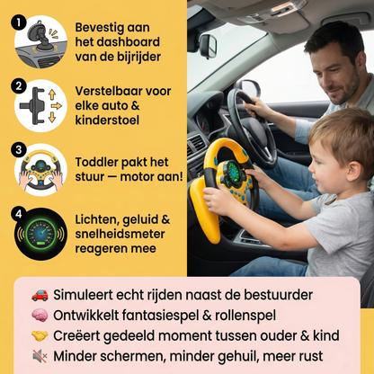 Interactief lichtgevend stuur speelgoed – educatief rijplezier voor baby’s en peuters