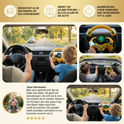 Interactief lichtgevend stuur speelgoed – educatief rijplezier voor baby’s en peuters