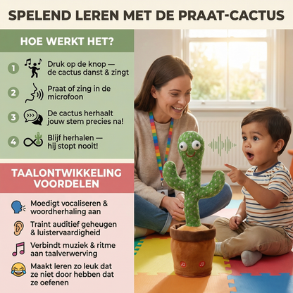 Pratende cactus – interactief speelgoed voor kinderen
