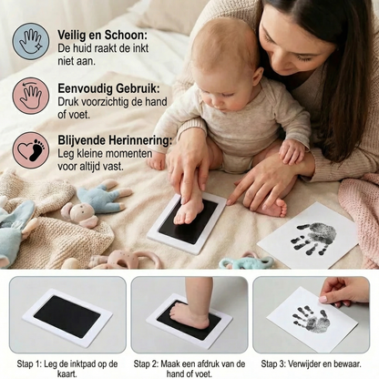 Set voor hand- en voetafdruk van je baby – een blijvende herinnering voor de allerkleinsten