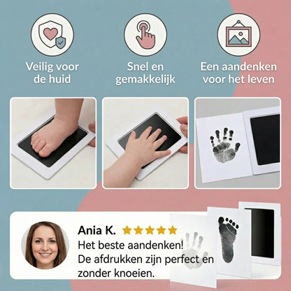Set voor hand- en voetafdruk van je baby – een blijvende herinnering voor de allerkleinsten