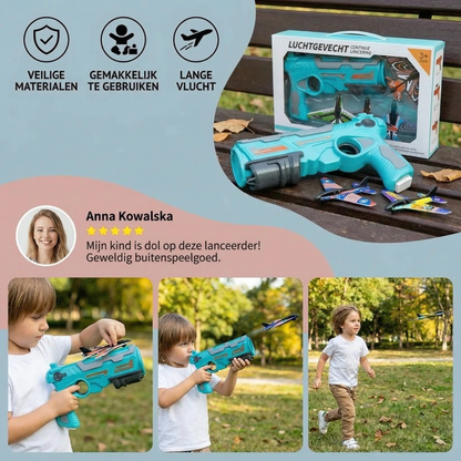 Kinder vliegtuiglauncher – buitenspeelgoed om te vliegen