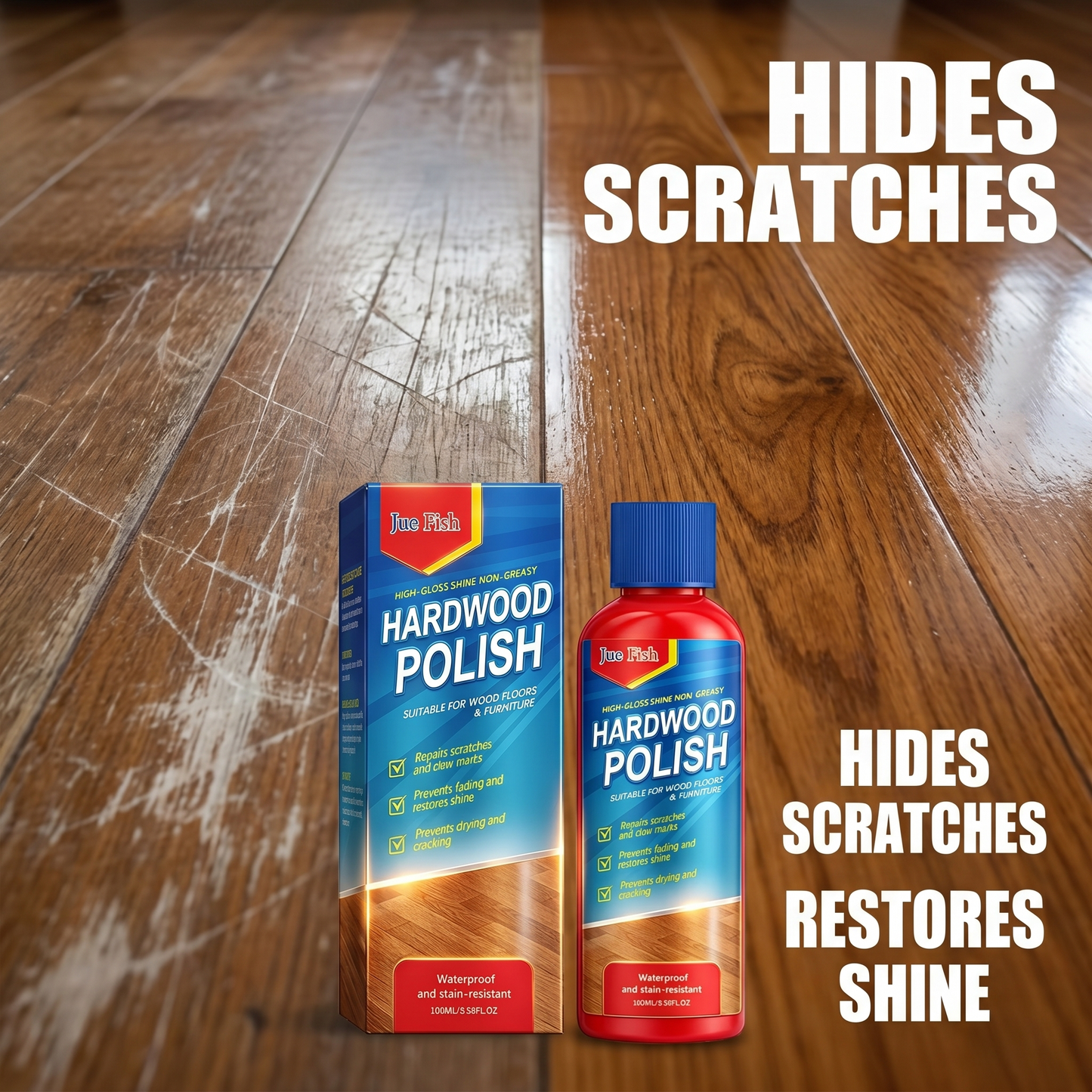 🔥 LAATSTE DAG SALE — SLECHTS €18.99! 🔥Glanzende houtpolish voor vloeren en meubels