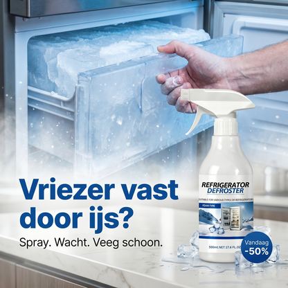 Koelkast- en vriezerontdooier – Snelle spray tegen hardnekkig ijs