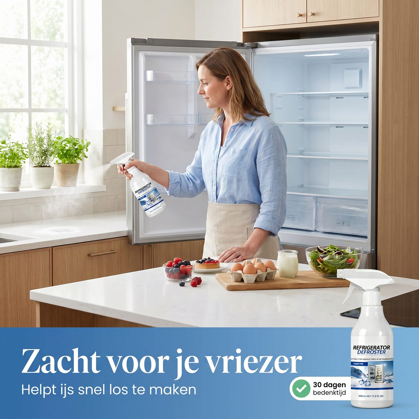 Koelkast- en vriezerontdooier – Snelle spray tegen hardnekkig ijs