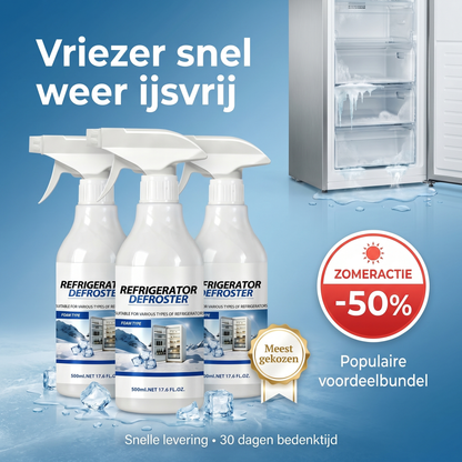 Koelkast- en vriezerontdooier – Snelle spray tegen hardnekkig ijs