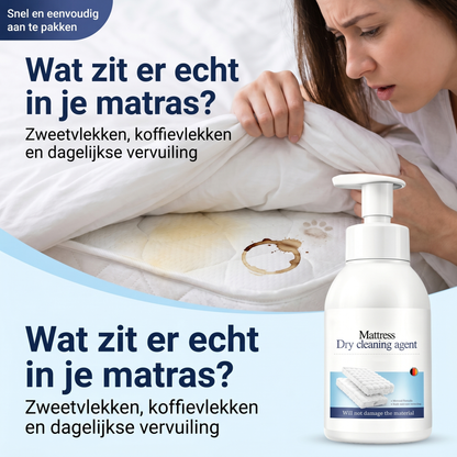 Droogreinigingsschuim voor matrassen – Tegen vlekken en nare geurtjes