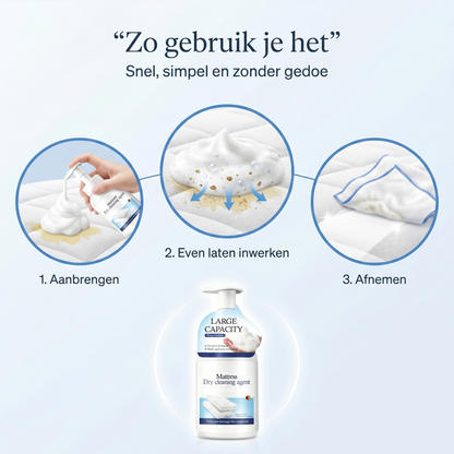 Droogreinigingsschuim voor matrassen – Tegen vlekken en nare geurtjes