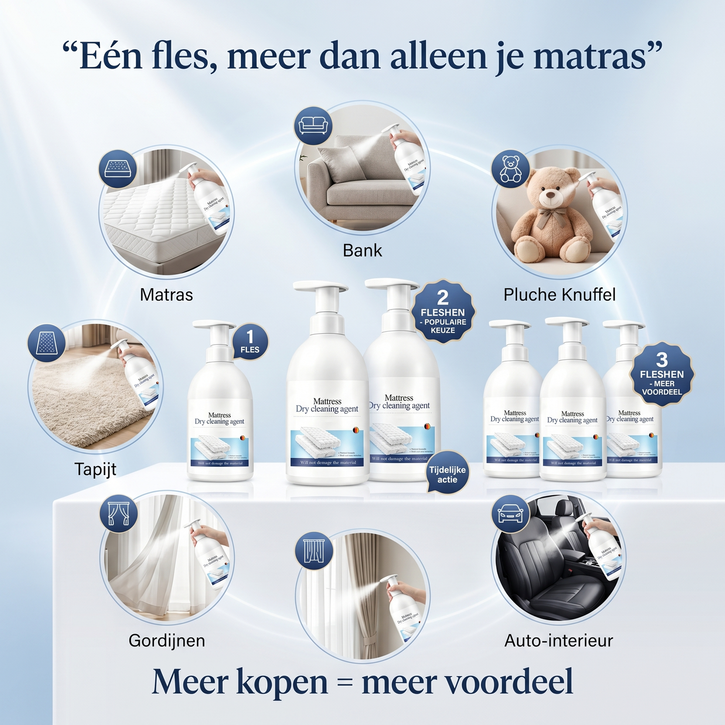 Droogreinigingsschuim voor matrassen – Tegen vlekken en nare geurtjes