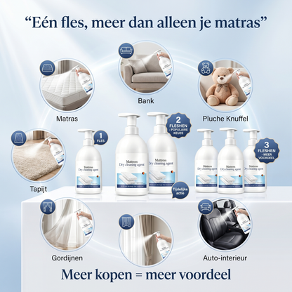 Droogreinigingsschuim voor matrassen – Tegen vlekken en nare geurtjes