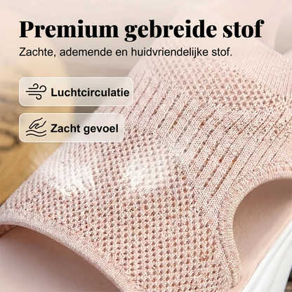 Ademend mesh plateau-sandaal voor dames