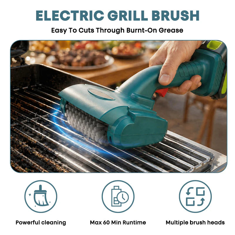 🔥 LAATSTE DAG SALE — SLECHTS €74.49! 🔥Draadloze oplaadbare elektrische grillborstel