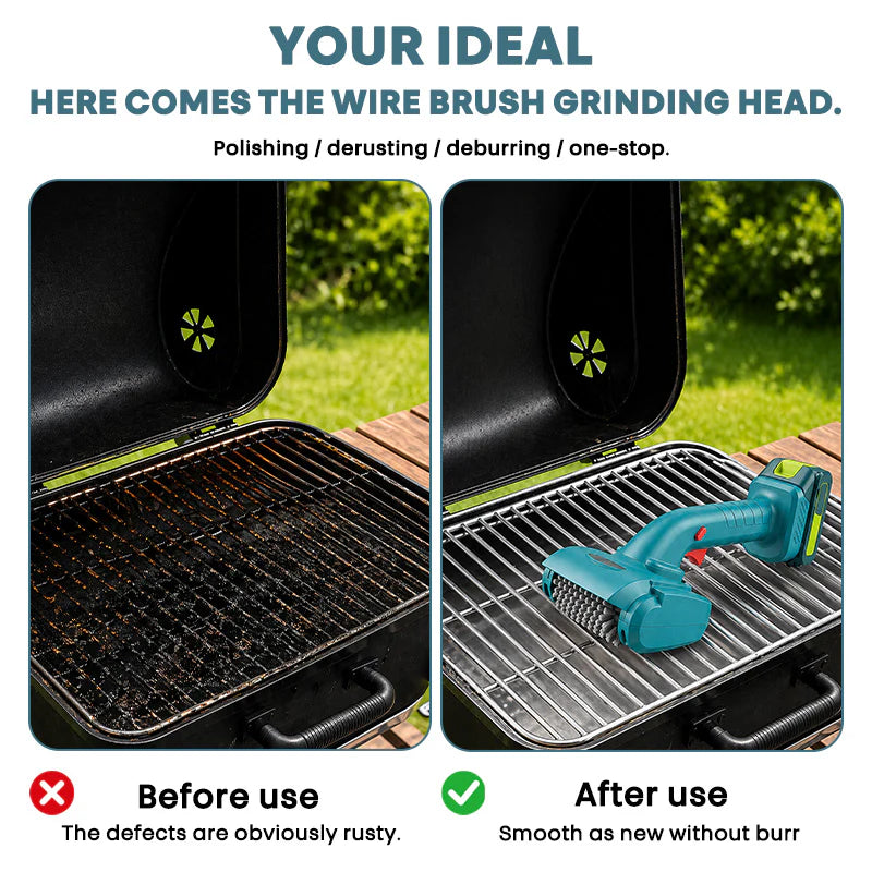 🔥 LAATSTE DAG SALE — SLECHTS €74.49! 🔥Draadloze oplaadbare elektrische grillborstel