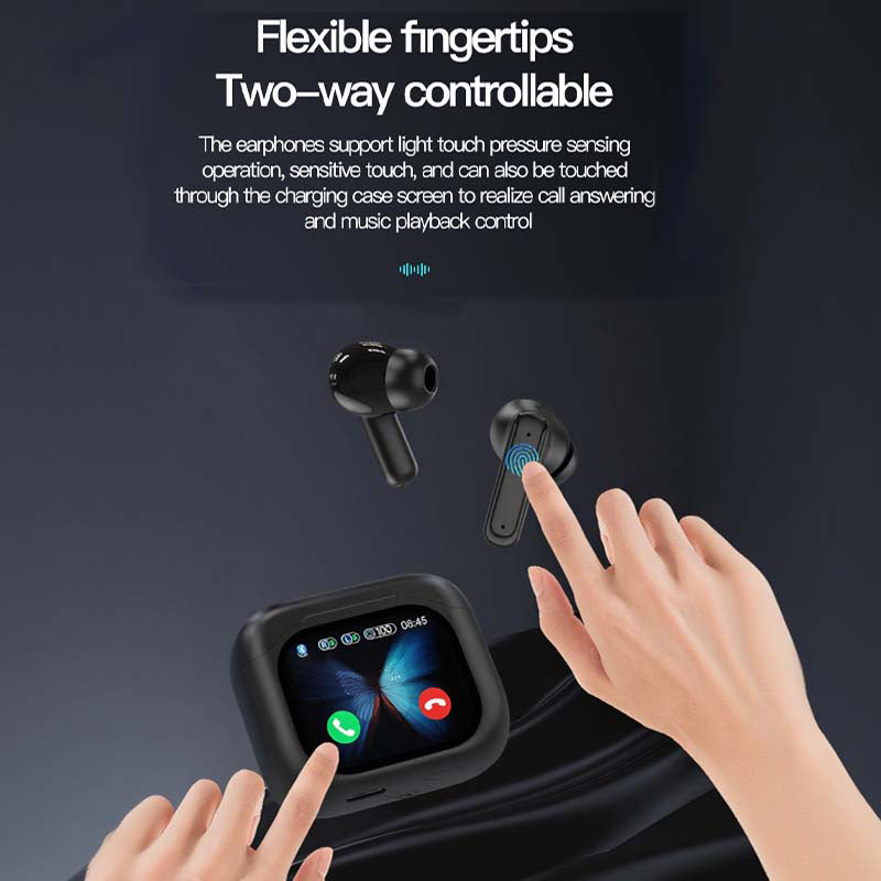 Compacte oordopjes met touchbediening en helder geluid